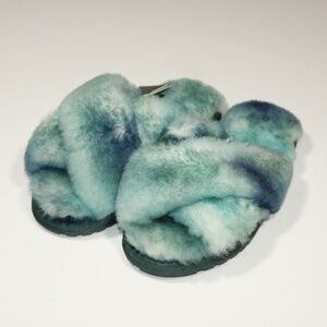 EMU Australia x Anthropologie Tie-Dye Mayberry Slippers Green